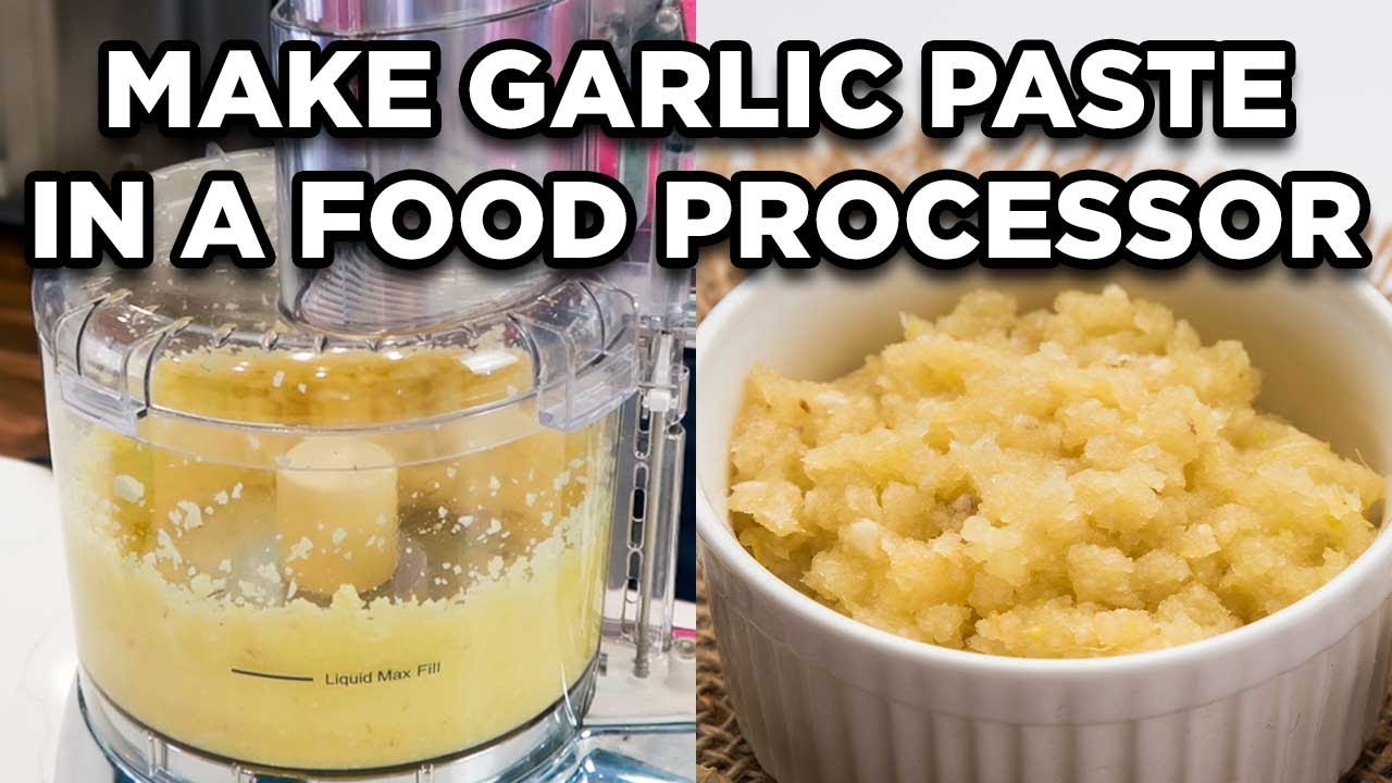 How to Make Garlic Paste in a Food Processor | Homemade Garlic Paste by MOMables