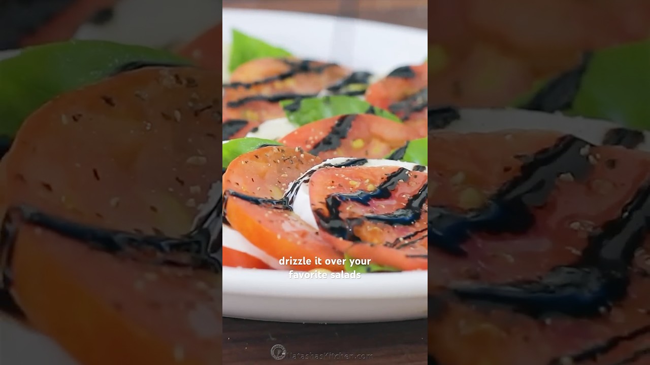 So easy! How to Make Balsamic Glaze (2 ingredients!) #shorts