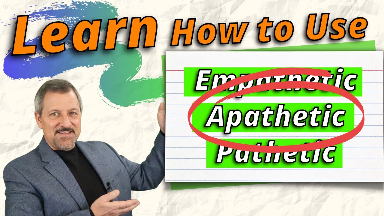 ADVANCED English Vocabulary Words Apathetic