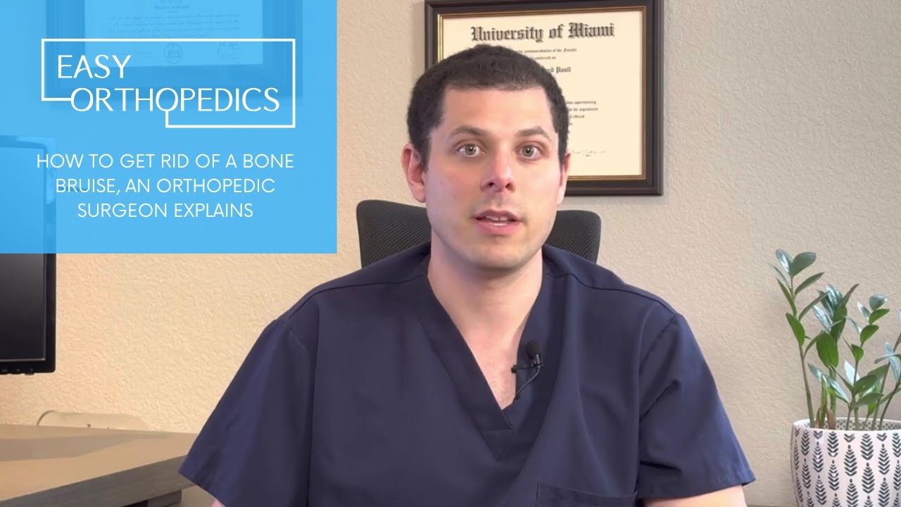 How to get rid of a bone bruise, an orthopedic surgeon explains