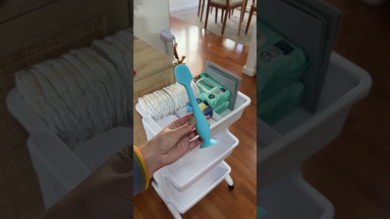 Nest with me: baby supply cart #pregnant #pregnantlife #nesting #pregnancyjourney #thirdtrimester