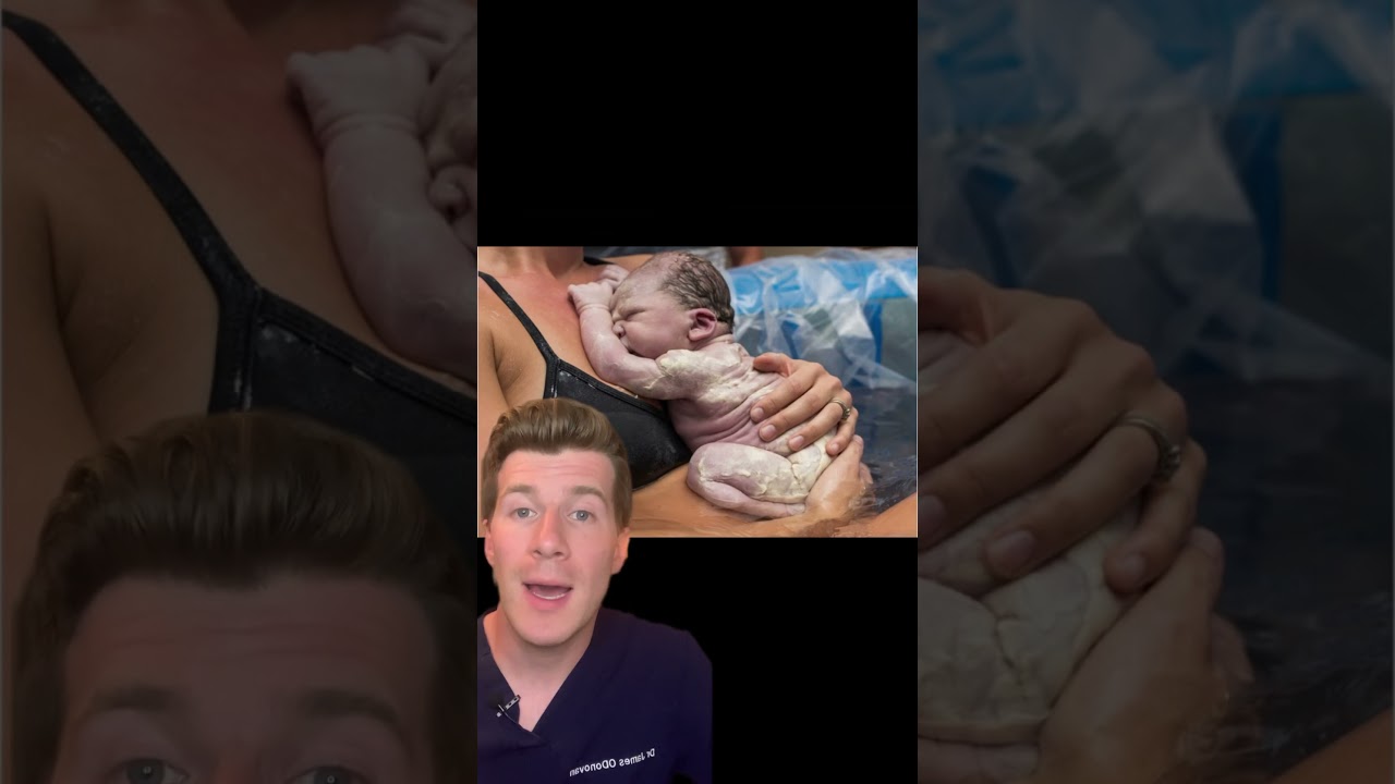 Doctor explains Vernix (sticky white substance coating baby skin) #shorts