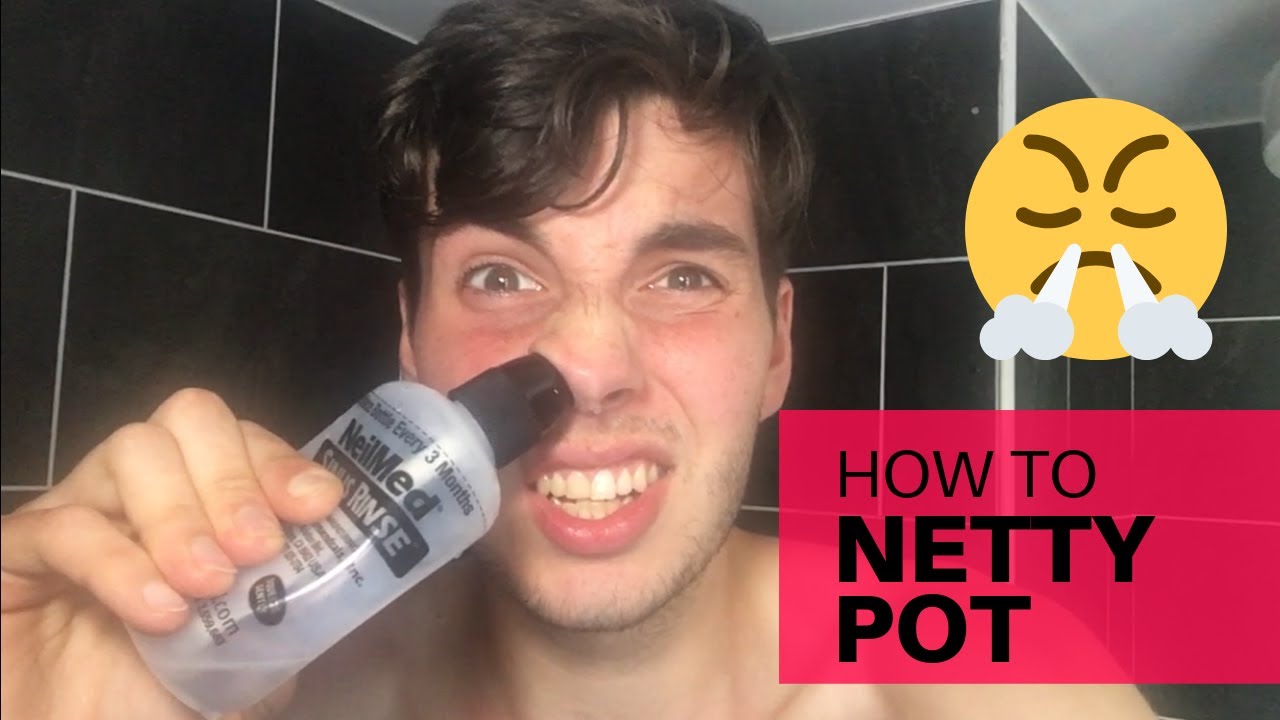 How to Use A NETTY POT - Nasal Rinse