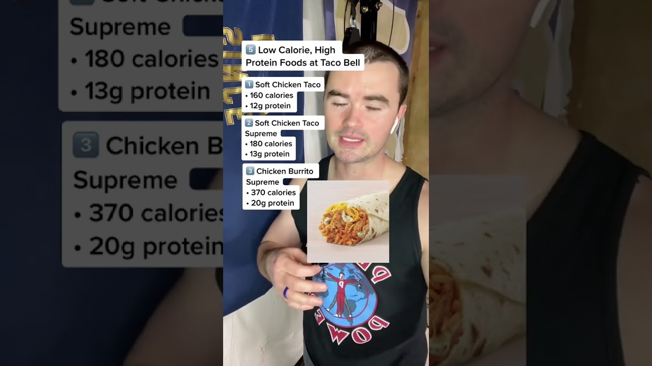 5 Low Calorie, High Protein Foods at @TacoBell! #tacobell #fastfood #flexibledieting #highprotein