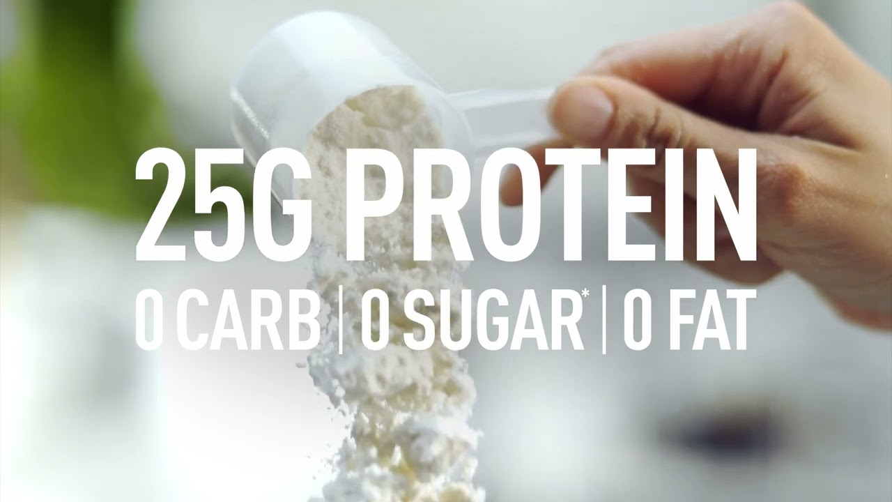Isopure Zero Carb: Anytime Protein. Minimal Ingredients.