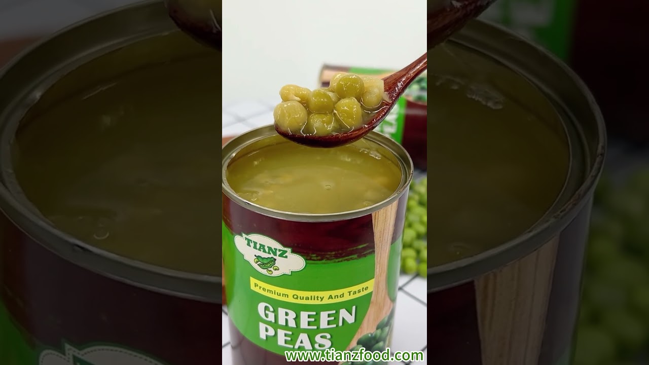 Green Peas Galore: Discover the Goodness of Canned Green Peas🌱✨| Tianz Food Factory #cooking #beans