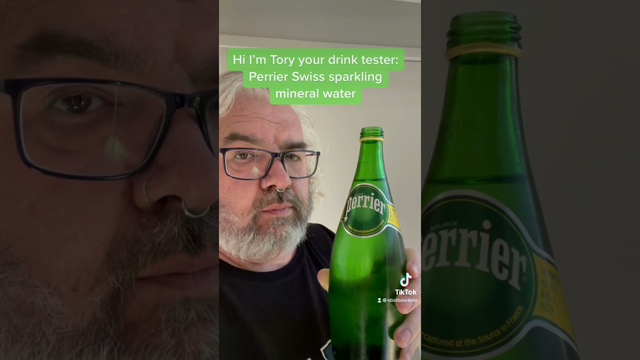 Perrier Swiss sparkling mineral water drink test