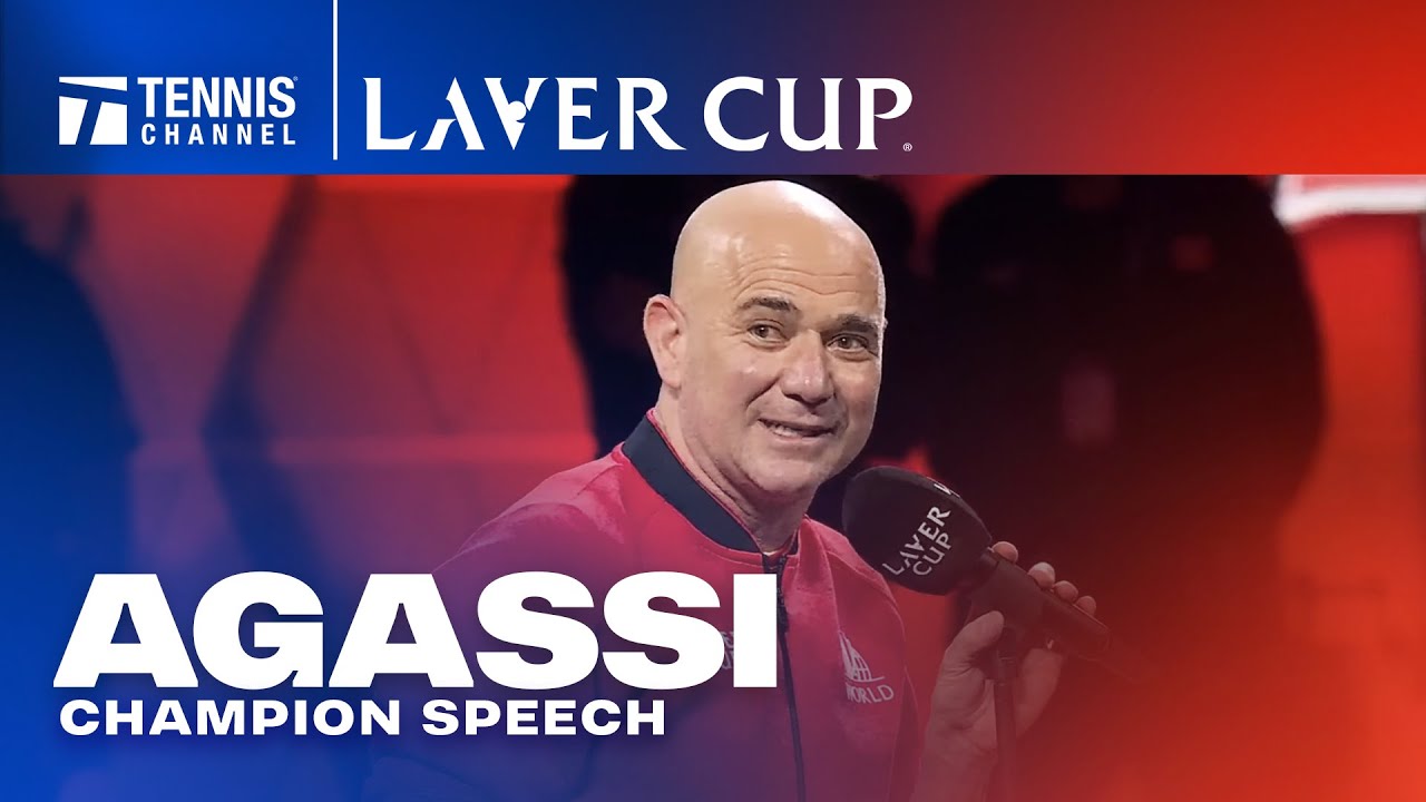 Team World Captain Andre Agassi Champion Speech | 2025 Laver Cup