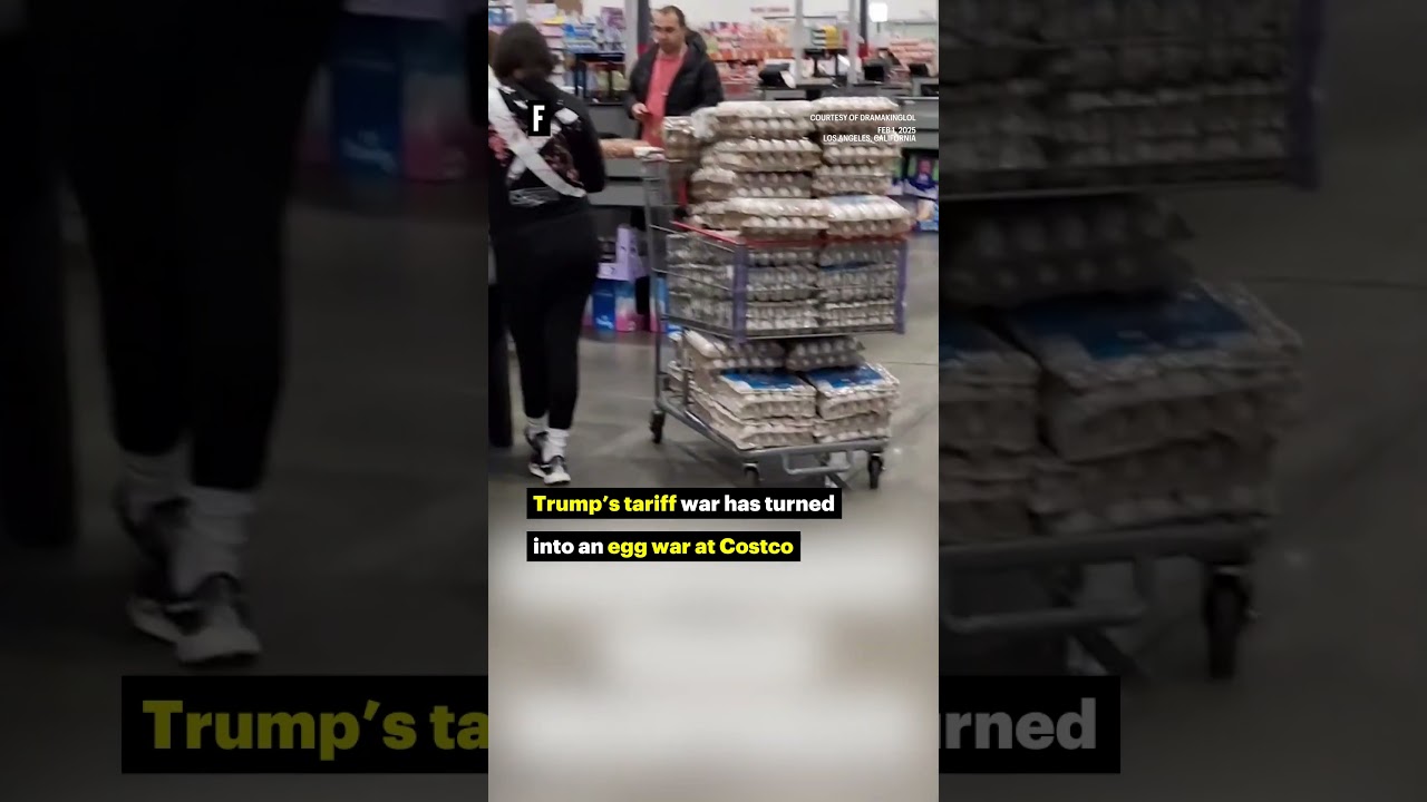 Trump’s tariff war has turned into an egg war at Costco #trump #tariffs #news