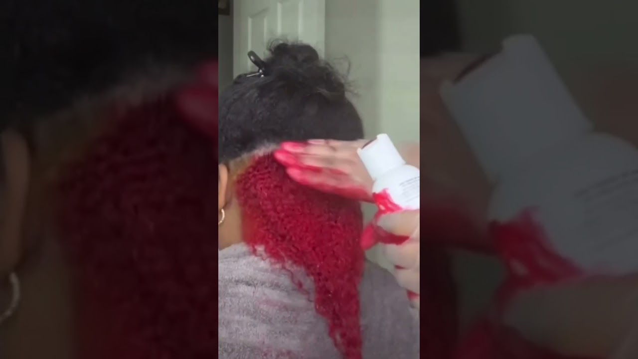Crimson red skunk stripe!