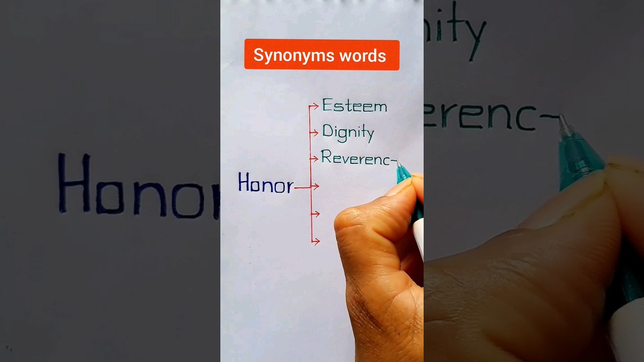 Synonyms words || Same Meaning Words || Honor #Short
