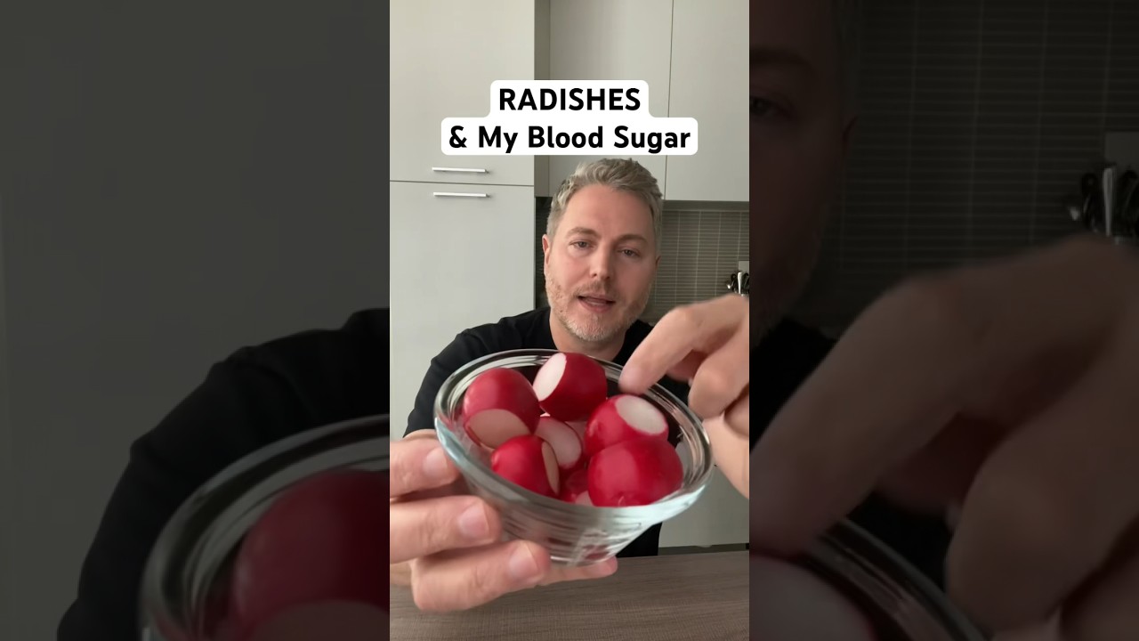 Radishes and my blood sugar. #insulinresistance #glucoselevels #radish
