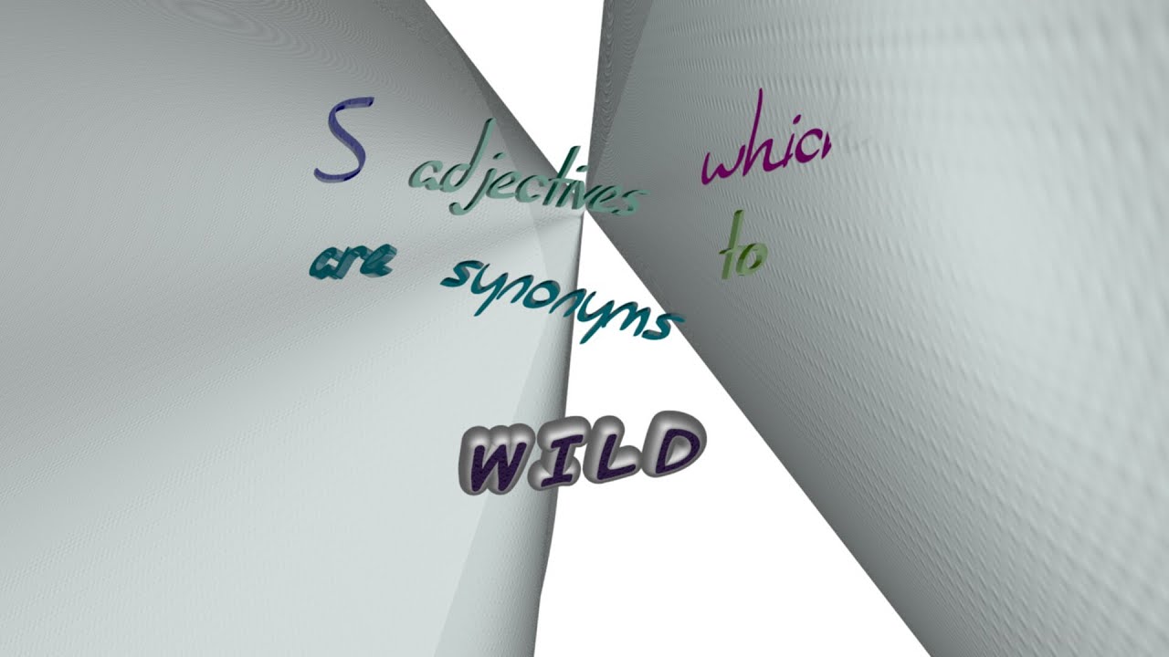 wild - 5 adjectives synonym of wild (sentence examples)