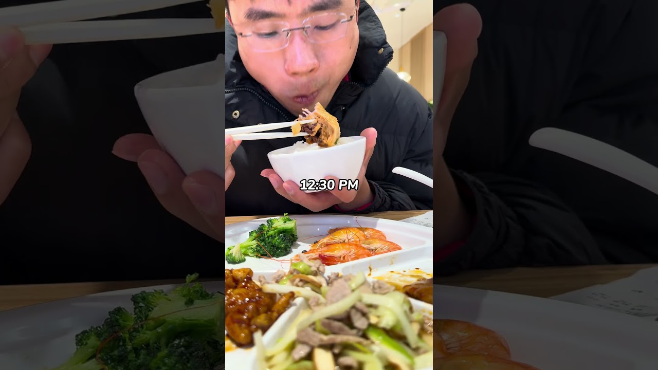 Chinese delivery riders’ lunch