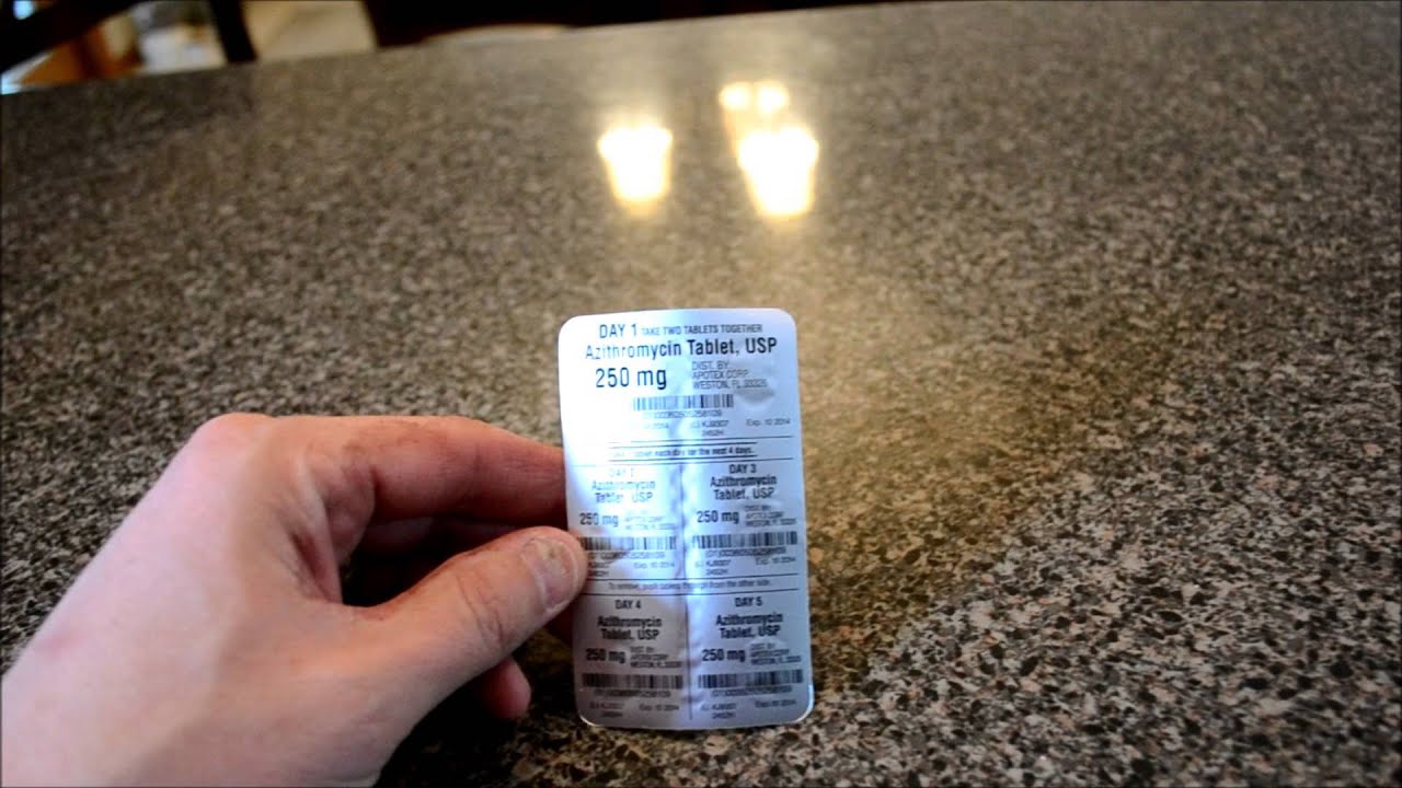 5 Day Z Pak Zithromax (Z-Pak, azithromycin)