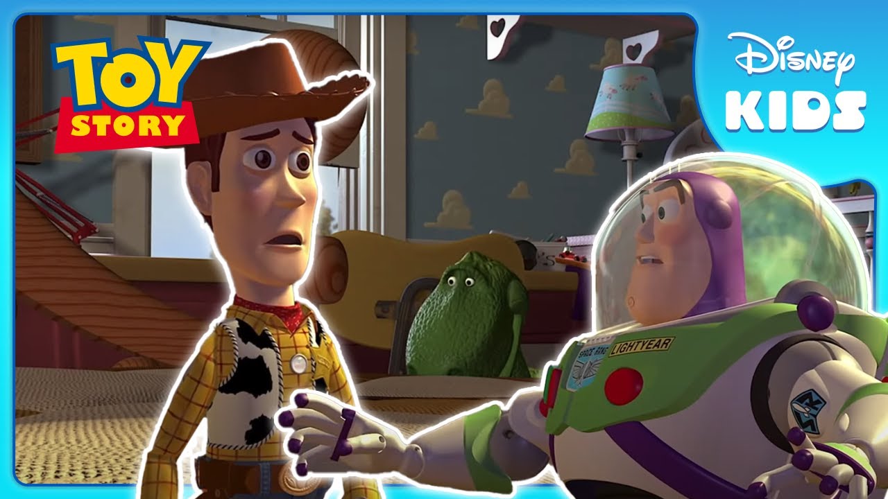 Woody Meets Buzz! 🤠👨🚀 | Toy Story | Disney Kids