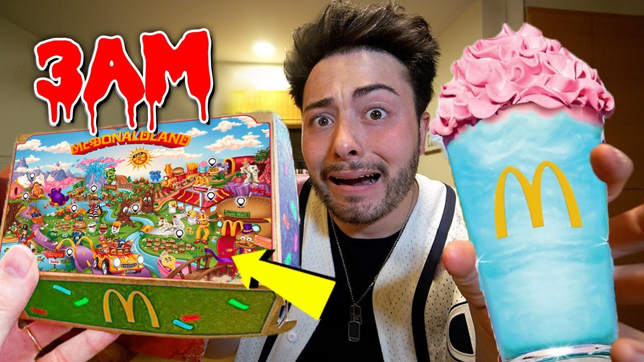 DO NOT DRINK MT. MCDONALDLAND SHAKE FROM MCDONALD'S AT 3 AM!! (SCARY)