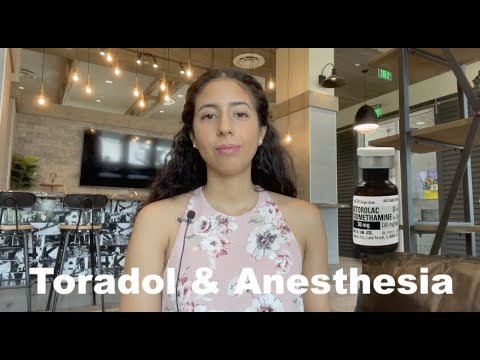 Before you give toradol, watch this- anesthesia pain management