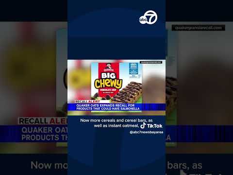 Quaker Oats broadens recall over possible Salmonella risk
