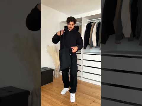 How To Style Black Cargo Pants || Men's lookbook