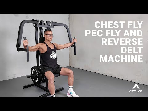 ATTIVO Chest Fly Pec Fly and Reverse Delt Machine