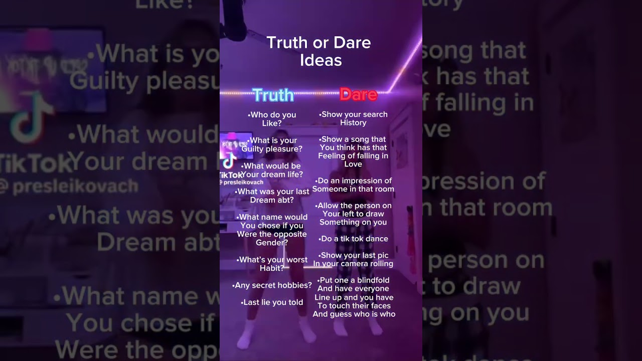 Truth or Dare ideas | #fyp #fypシ #viral