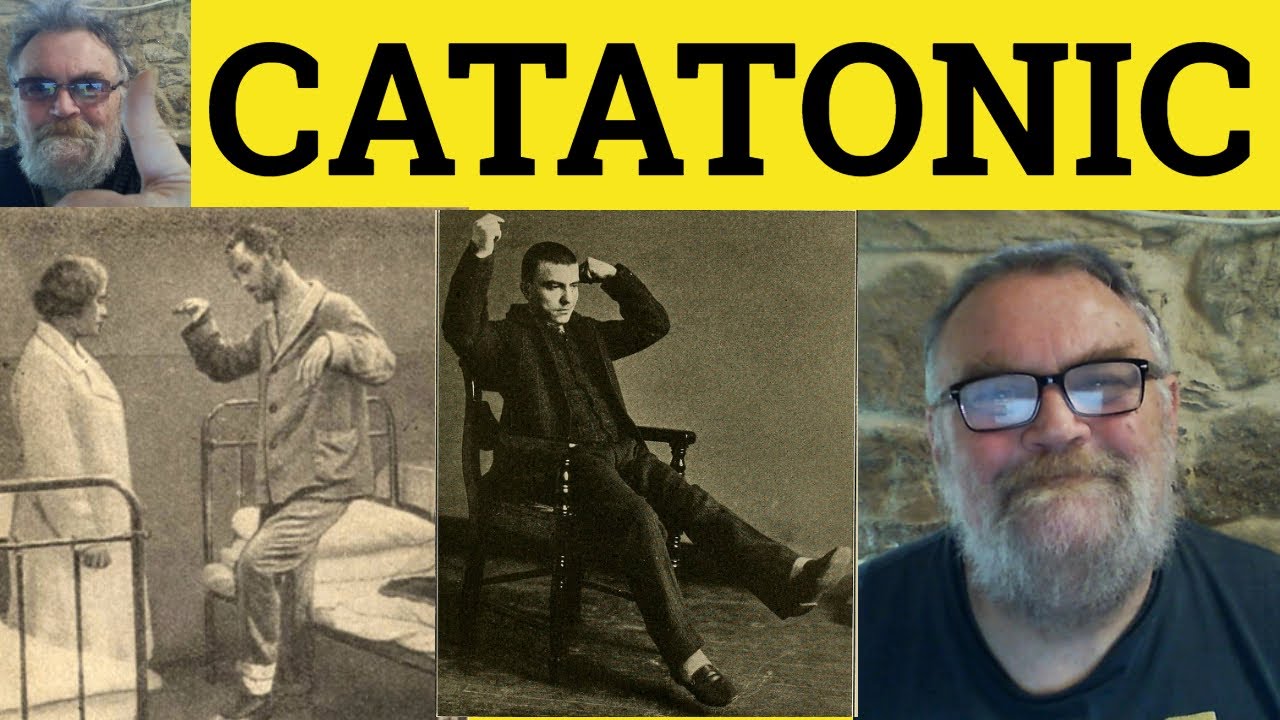 🔵 Catatonic Meaning - Catatonia Defined - Catatonic Examples - CPE Vocabulary - Catatonic