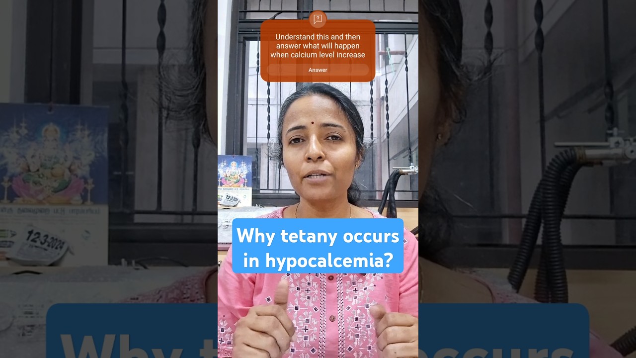 Physiology- calcium deficiency causes tetany? #mbbs1styear #physiologyvideos
