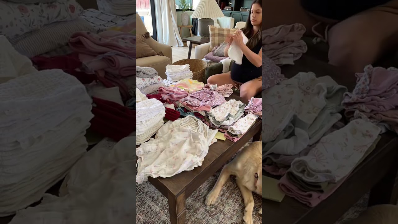 Nest With Me At 37 Weeks: BABY CLOTHES & LAUNDRY! #firsttimemom #nesting #pregnant #pregnancy #homel