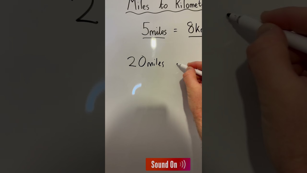 Convert miles to kilometers quickly and easily! #teacher #teachers #mathsteacher