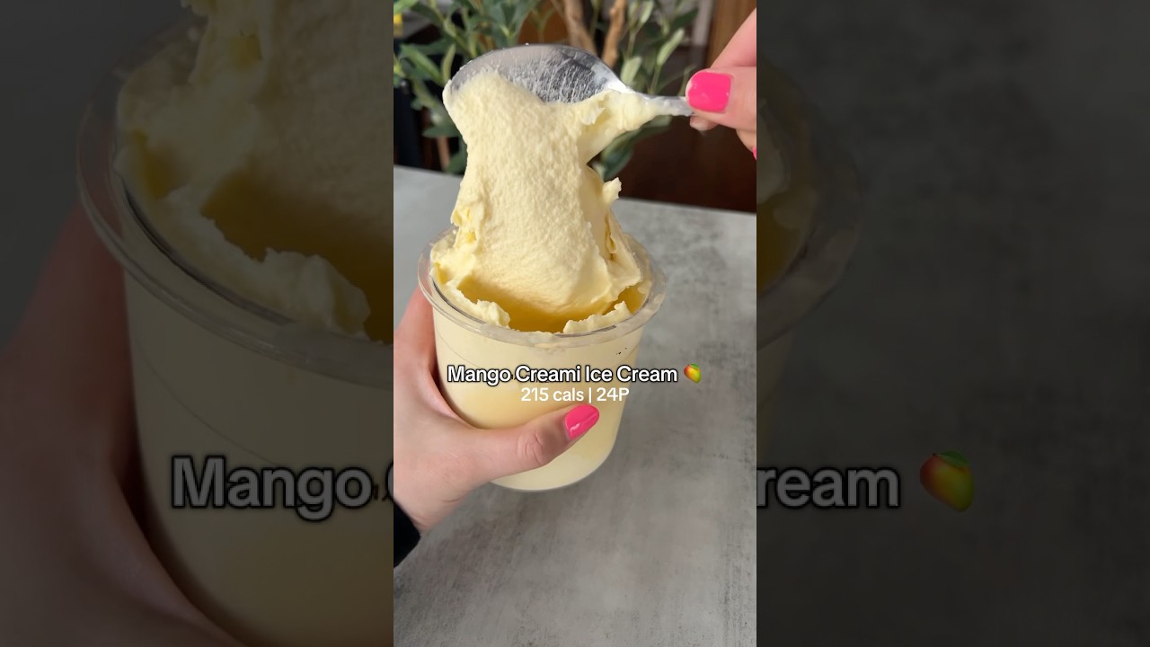 200 Calorie Mango Ice Cream 🍦🥭 Ninja Creami