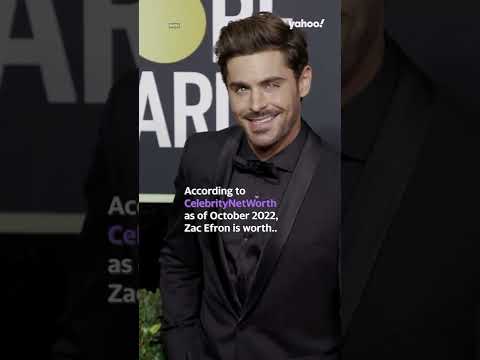 What is Zac Efron's net worth? | #shorts #yahooaustralia