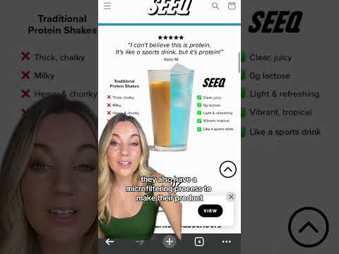 Seeq Clear Protein Powder Review 🙌🏼 #seeq #seeqprotein