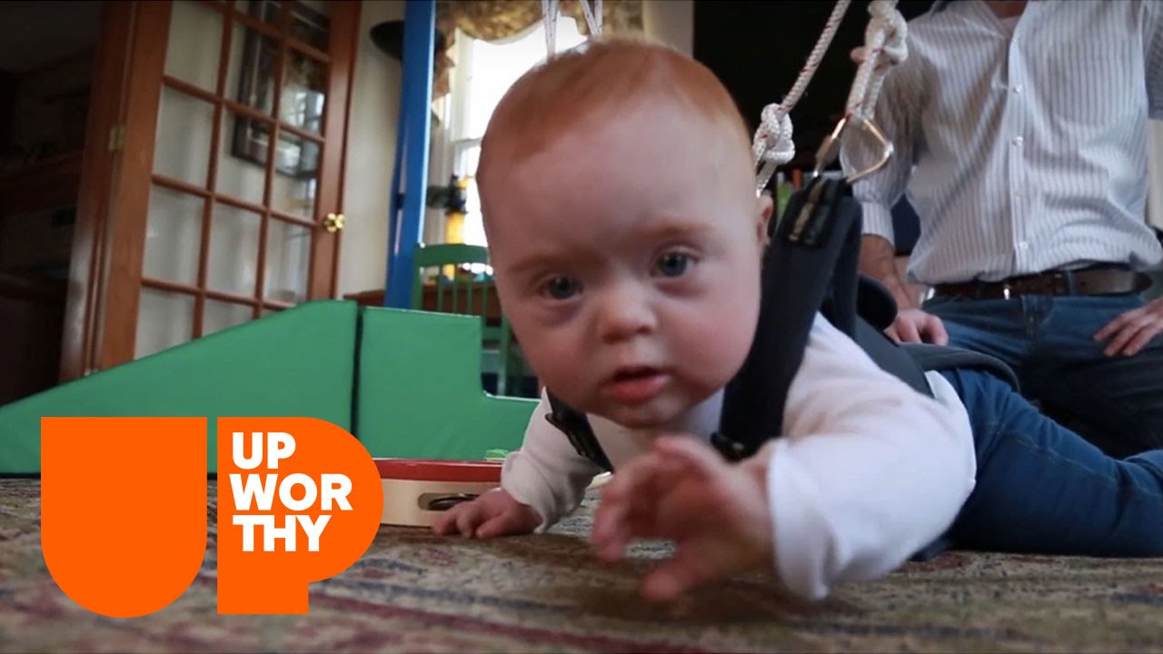 This Simple Harness Helps Down Syndrome Babies' Development!