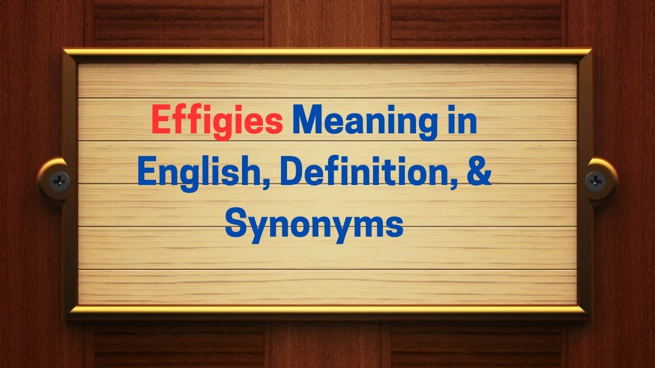 Effigies Meaning in English, Definition, & Synonyms | Thesaurus Thrive