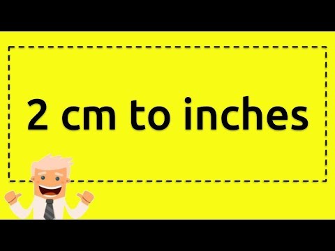 2 cm to inches