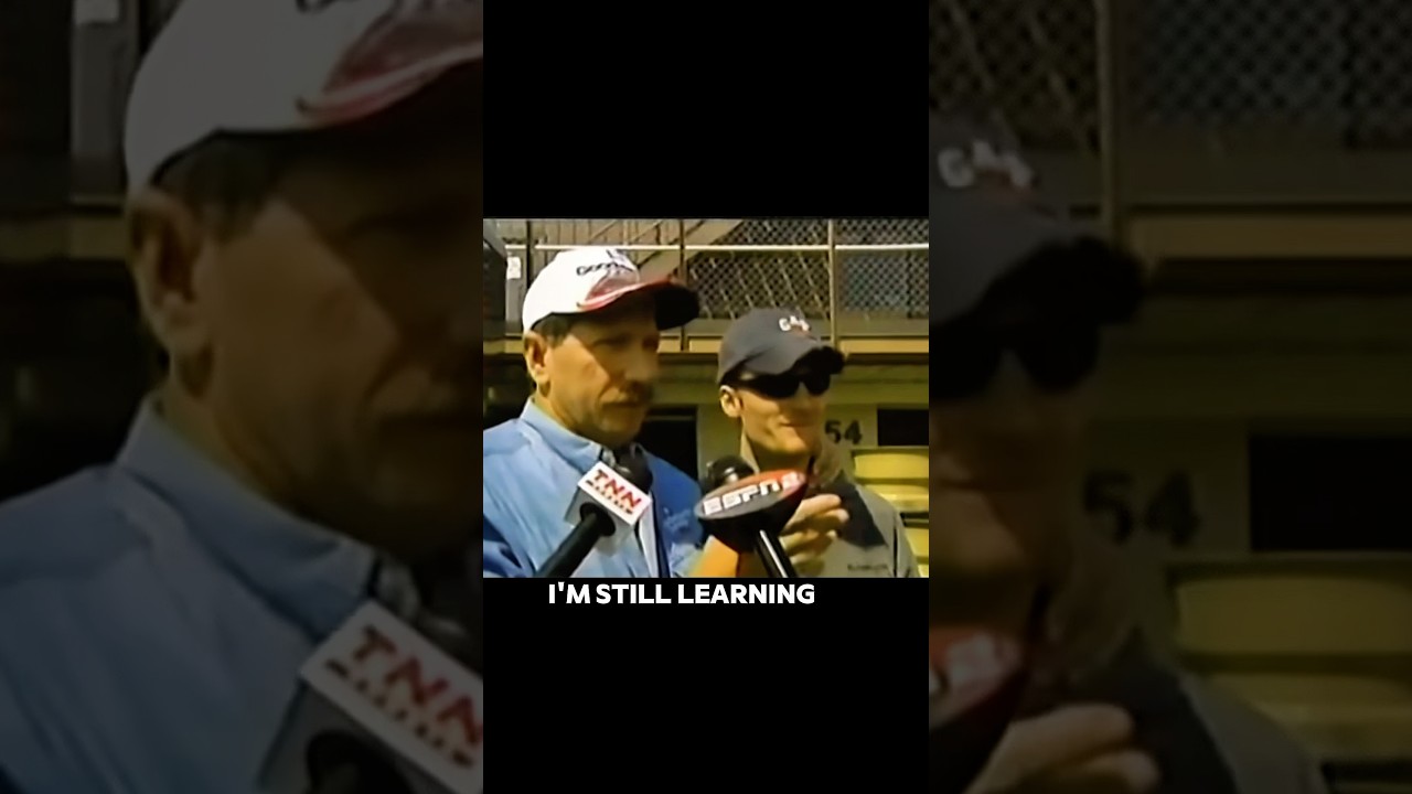 Dale Earnhardt & Dale Jr “Please wear the sponsor’s hat” 2000 #nascar #racing