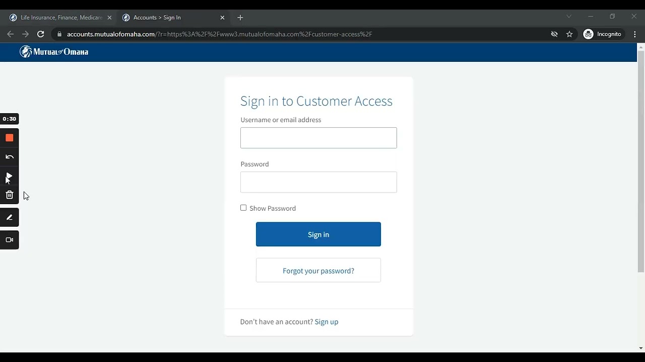 mutual of omaha medicare supplement login