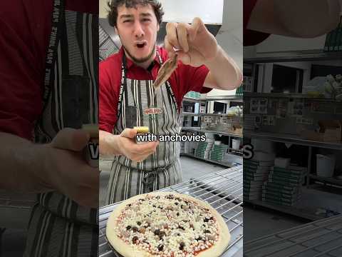 ANCHOVYS on pizza???? #pizza #shorts #youtube #better