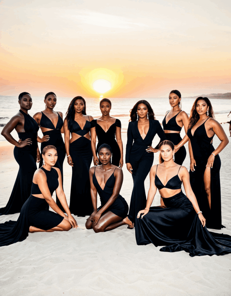 cast of beauty in black