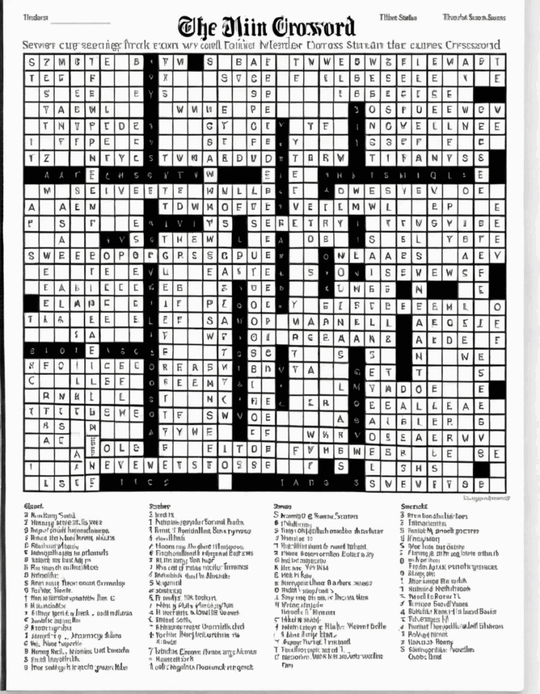 nyt mini crossword answers