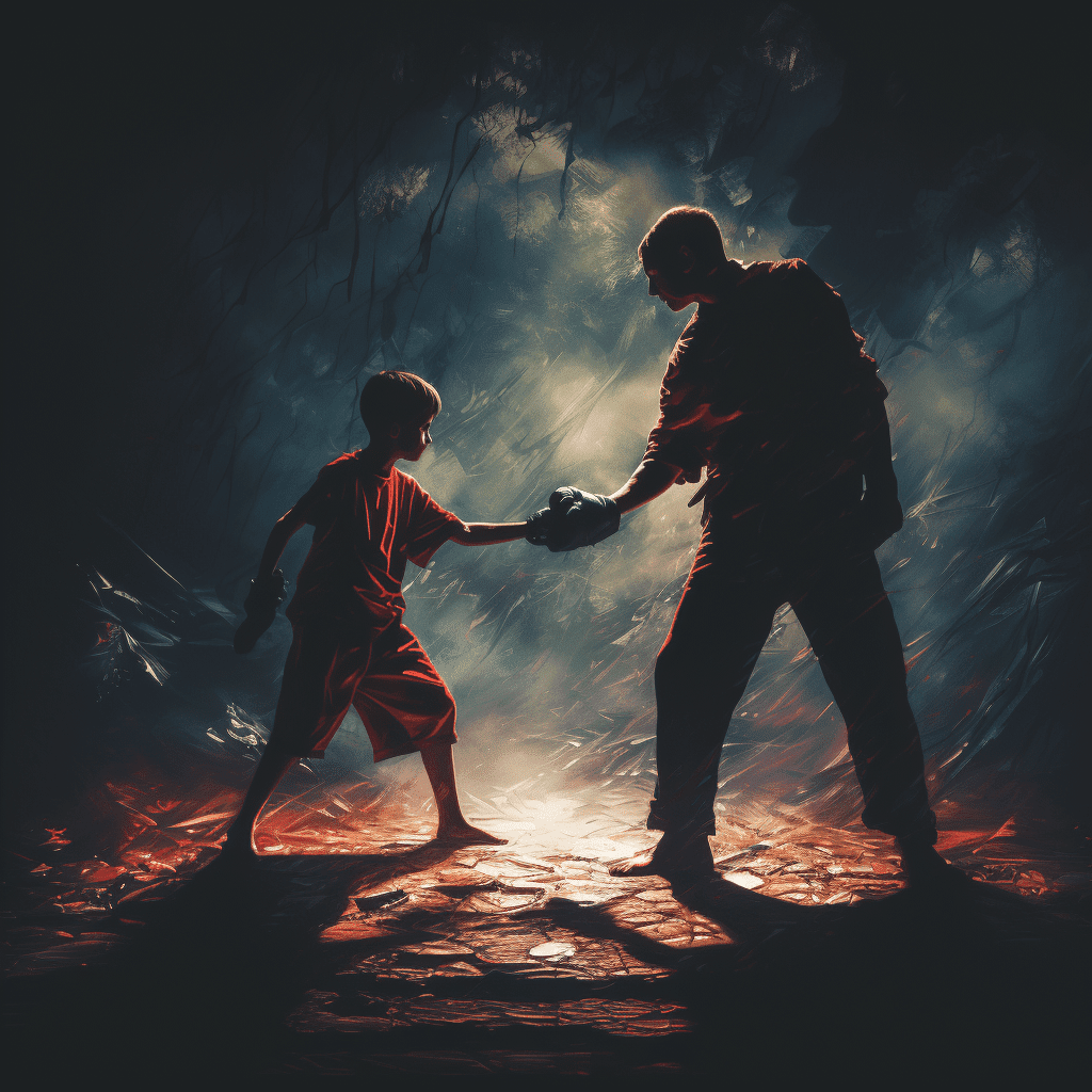 shadow boxing