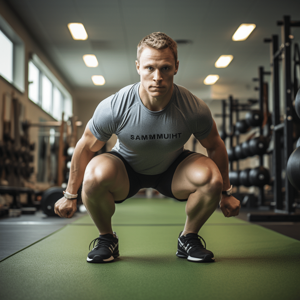 dumbbell sumo squat