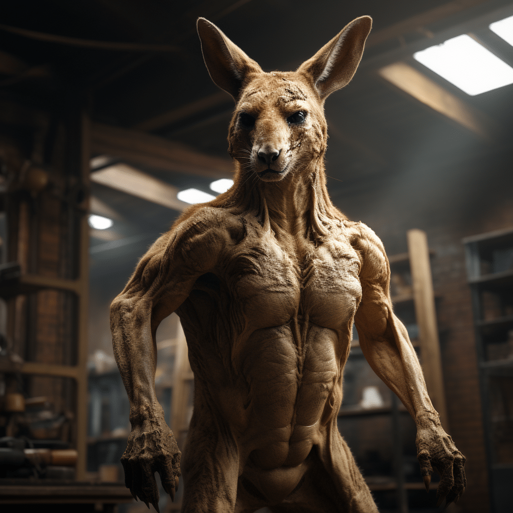 muscular kangaroo