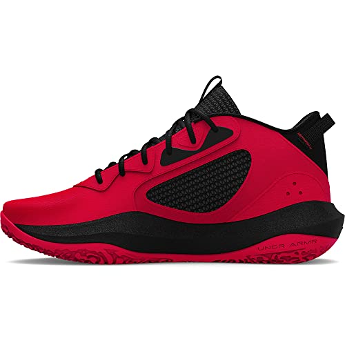 Under Armour Unisex Lockdown Basketball Shoe, () Redblackwhite, Men