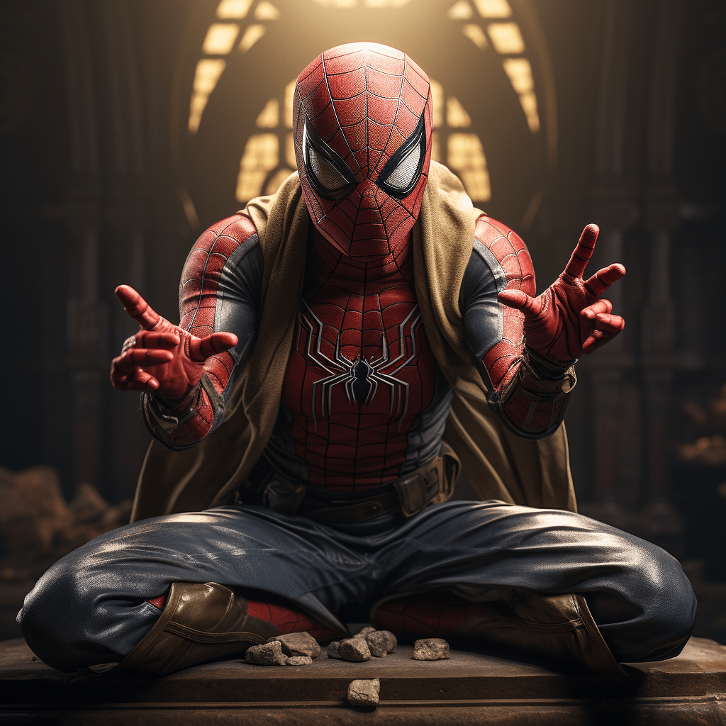 spiderman poses