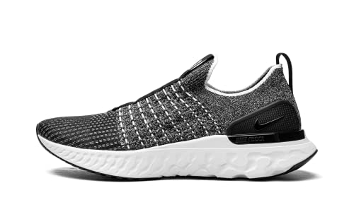 Nike Mens React Phantom Flyknit Running Shoes Black White Nike Men'S React Phantom Flyknit Running Shoes Black White