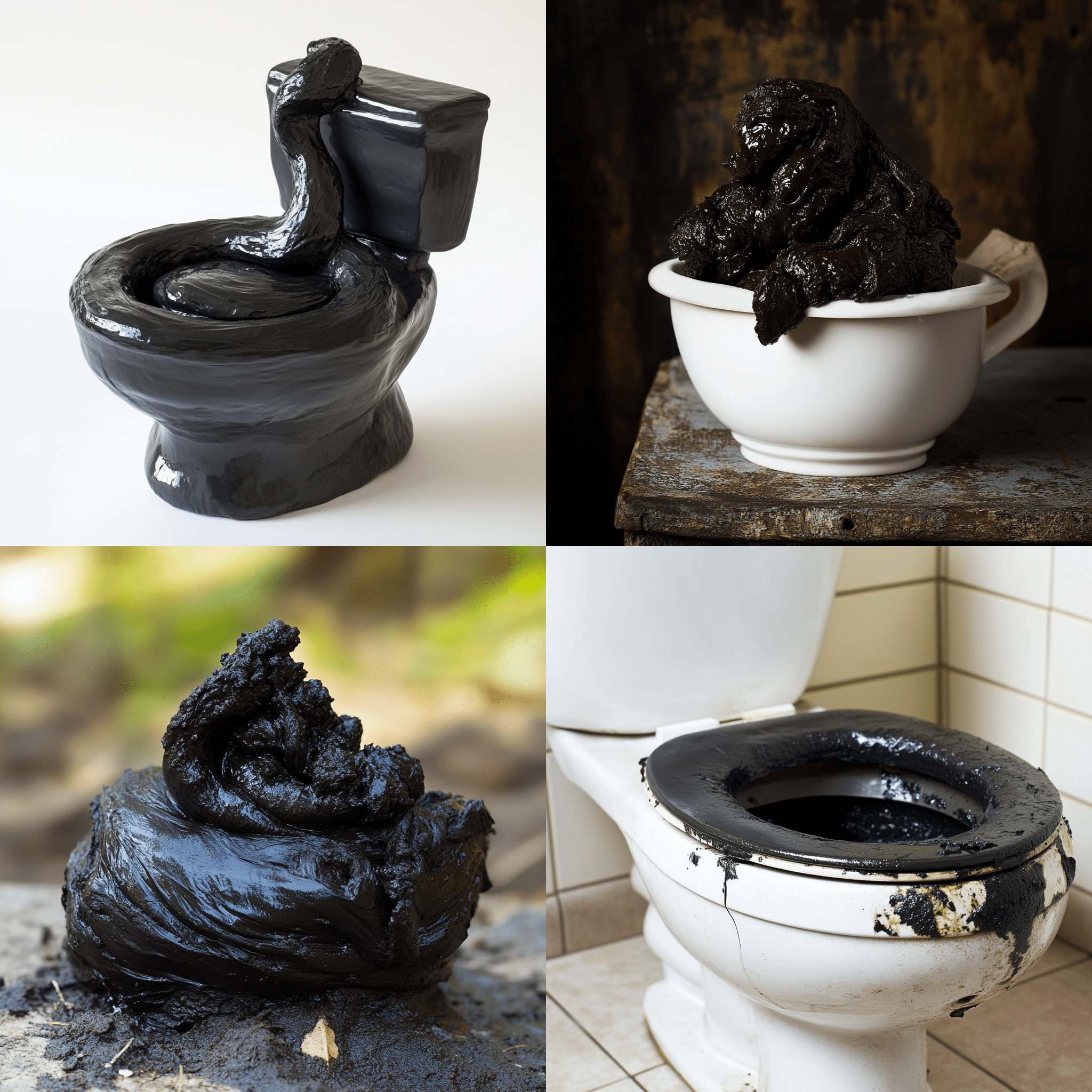 what does black poop mean