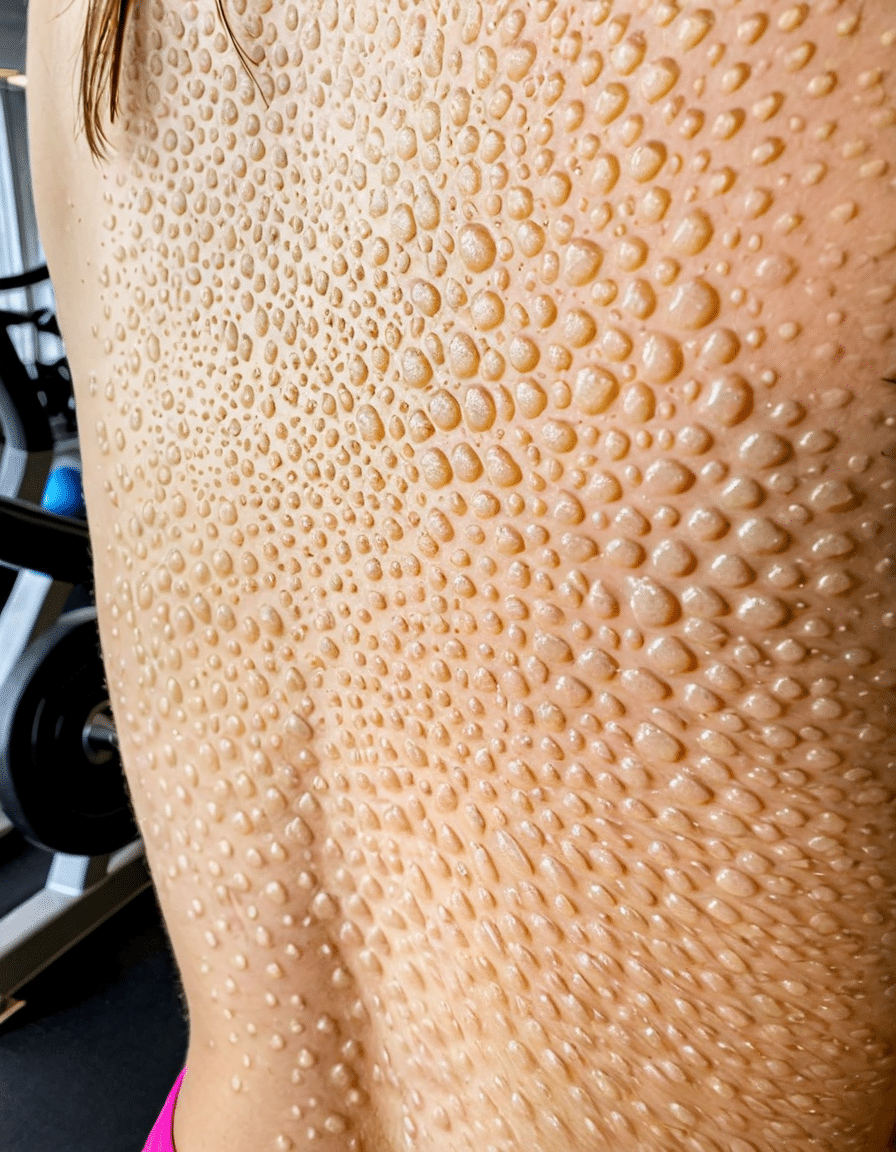 tiny colorless itchy bumps on skin