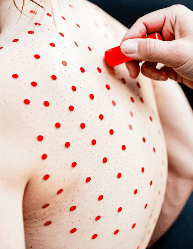tiny red dots on skin